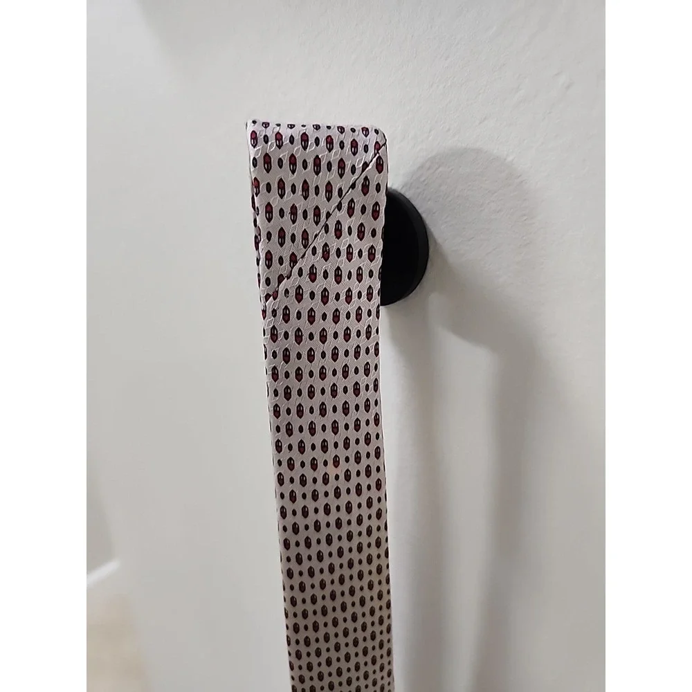 Givenchy Monsieur Silk Tie Made in Italy‎ Cream Red Blue Geometric Mens